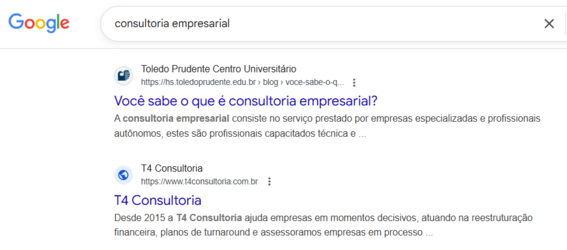 exemplo de palavra-chave sem intencao de busca definida