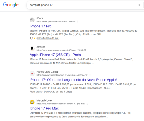 exemplo de palavra-chave transacional