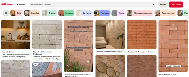exemplo de pesquisa de palavra-chave no pinterest