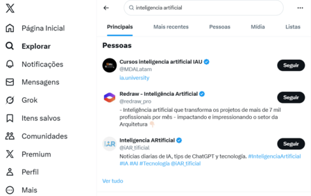 exemplo de pesquisa de palavra-chave no x (twitter)