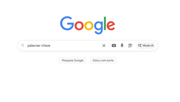 pesquisando palavras-chave no google